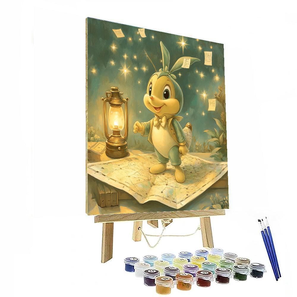 Jiminy Cricket Guiding Light DIY paint by numbers