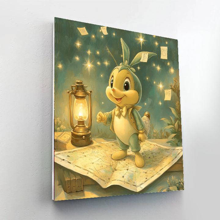 Jiminy Cricket Guiding Light DIY paint by numbers