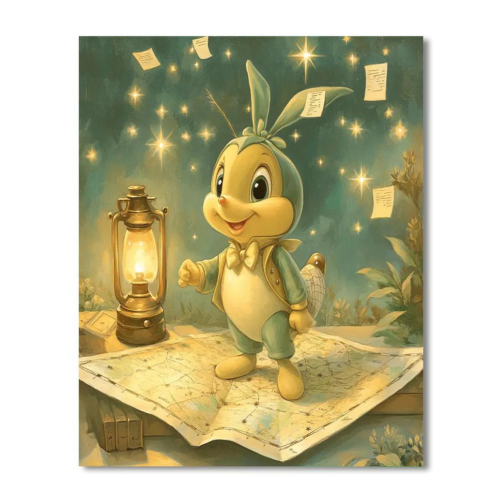 Jiminy Cricket Guiding Light DIY paint by numbers