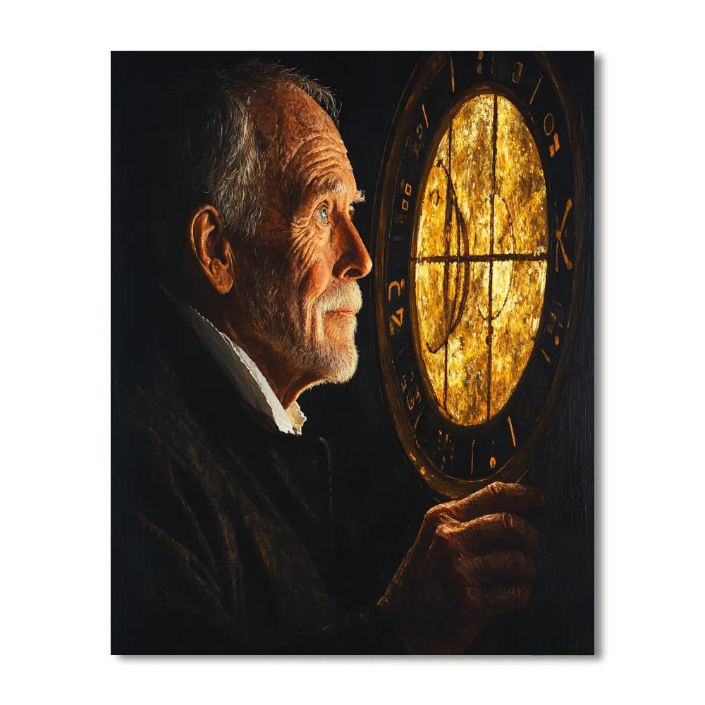 Rembrandt Inspired Portrait Of An Astronomer Numbered painting kits