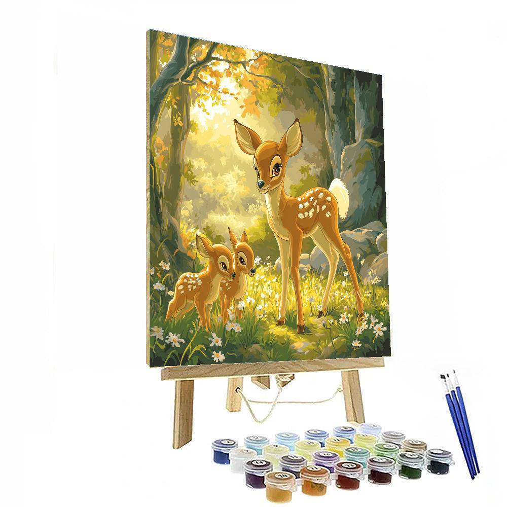 Bambi Forest Meadow painting number kit