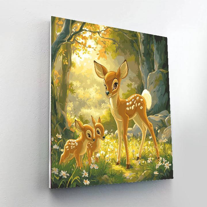 Bambi Forest Meadow painting number kit