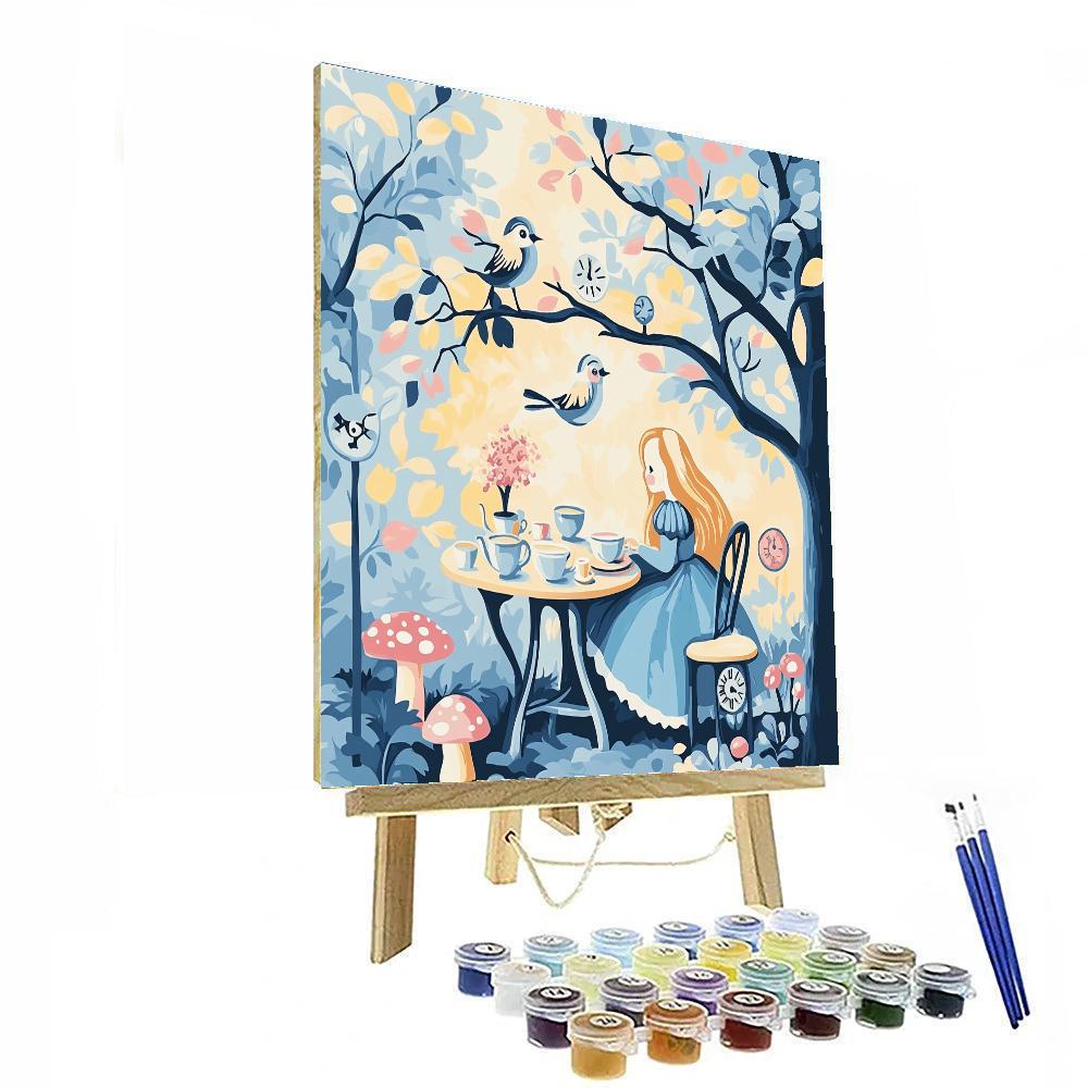 Alice Wonderland Tea Paint by numbers kits