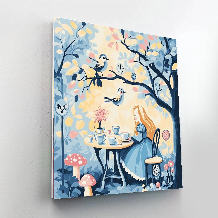 Alice Wonderland Tea Paint by numbers kits