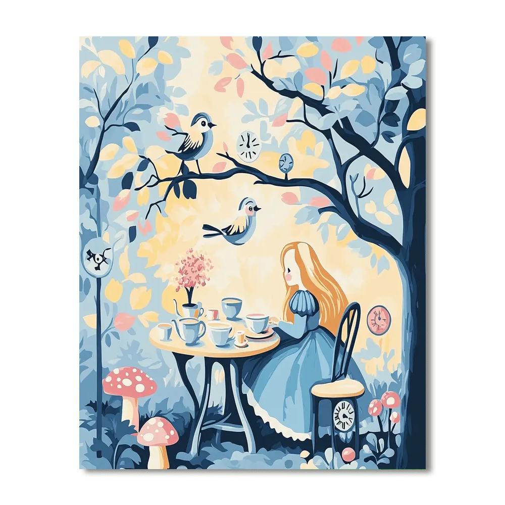 Alice Wonderland Tea Paint by numbers kits