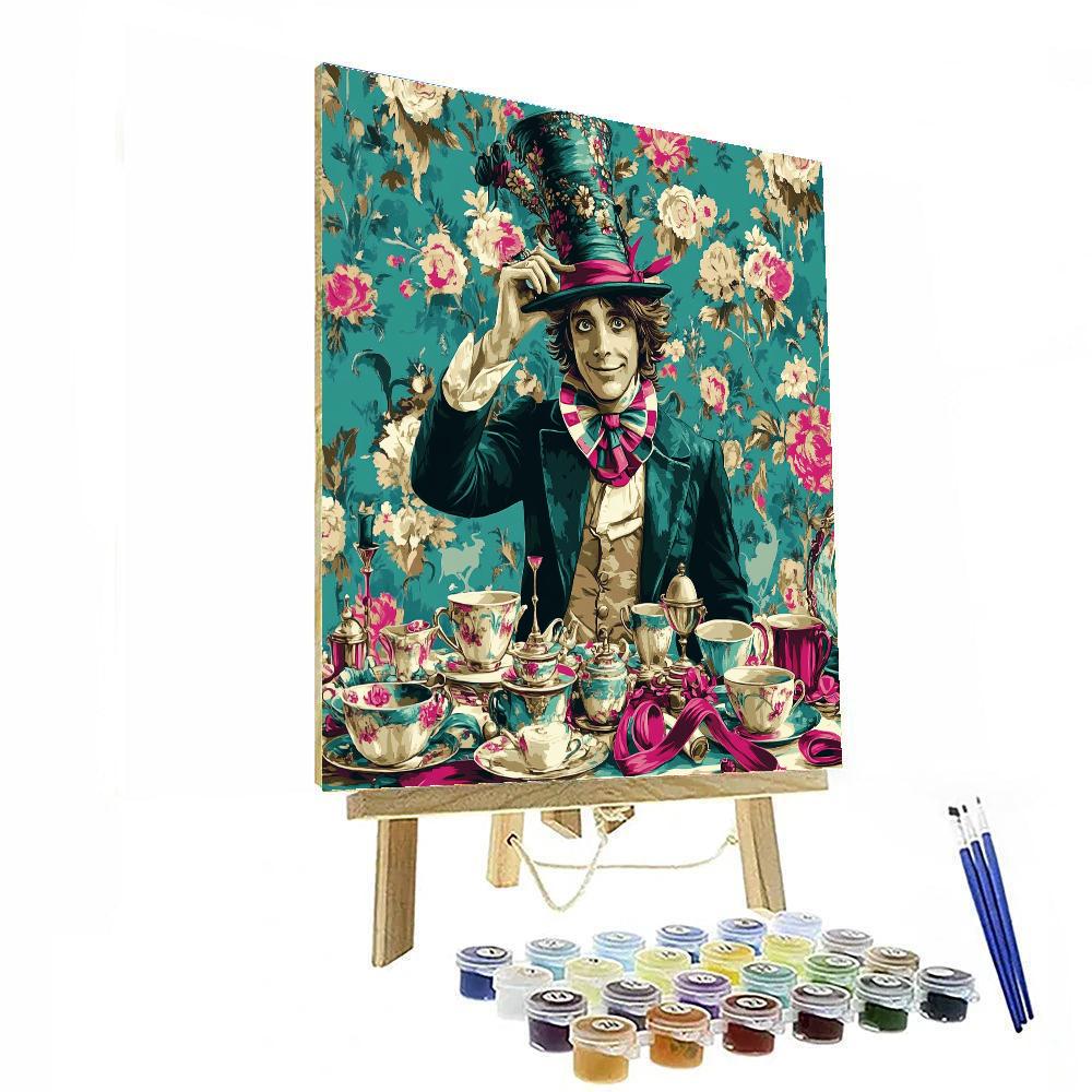 Mad Hatter Whimsical Hat paint by number