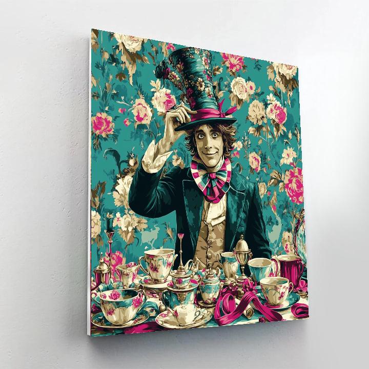 Mad Hatter Whimsical Hat paint by number