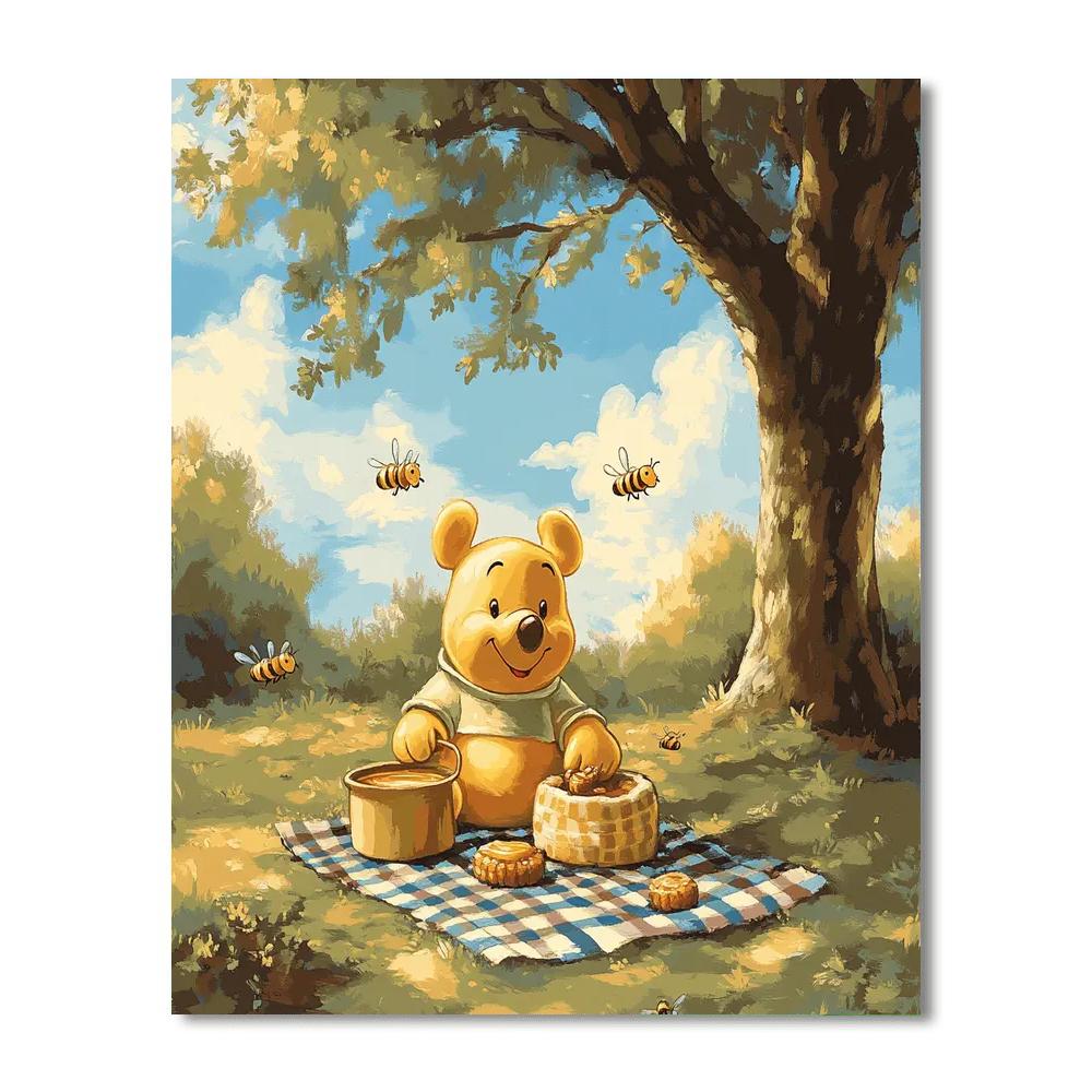Winnie The Pooh Honey Picnic Paint by numbers kits