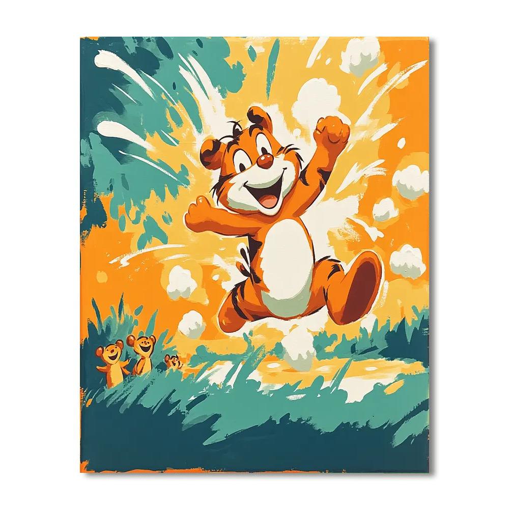 Tigger Bouncy Fun DIY paint by numbers