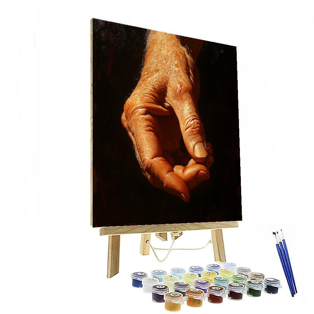 Rembrandt Inspired Study Of Hands painting number kit