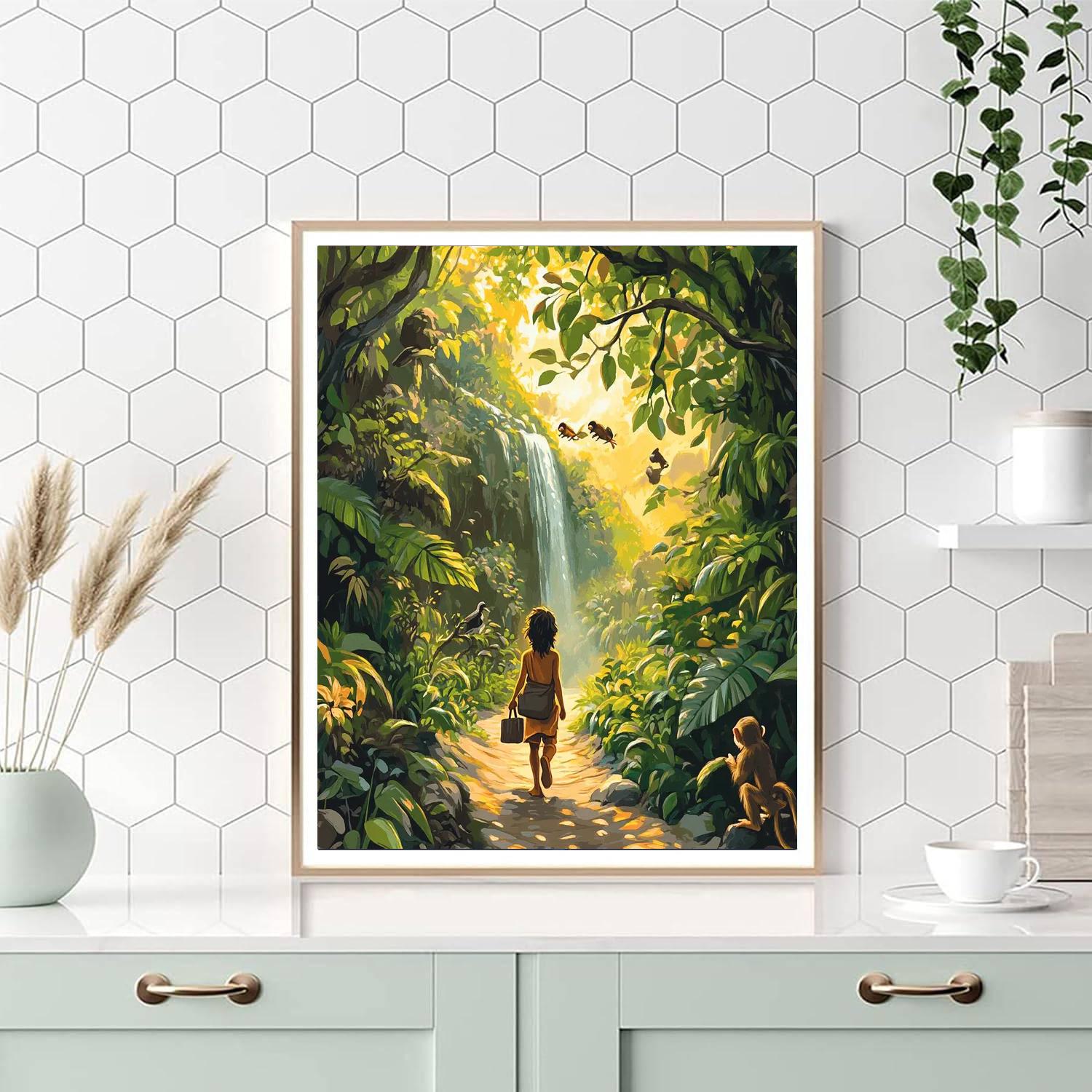 Mowgli Jungle Trail Numbered painting kits