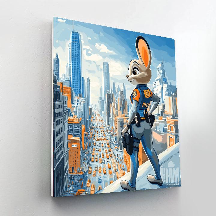 Judy Hopps City Patrol Numbered painting kits