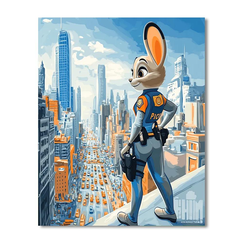 Judy Hopps City Patrol Numbered painting kits