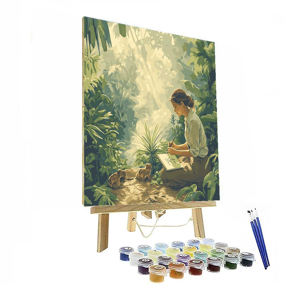 Jane Jungle Sketch paint by color