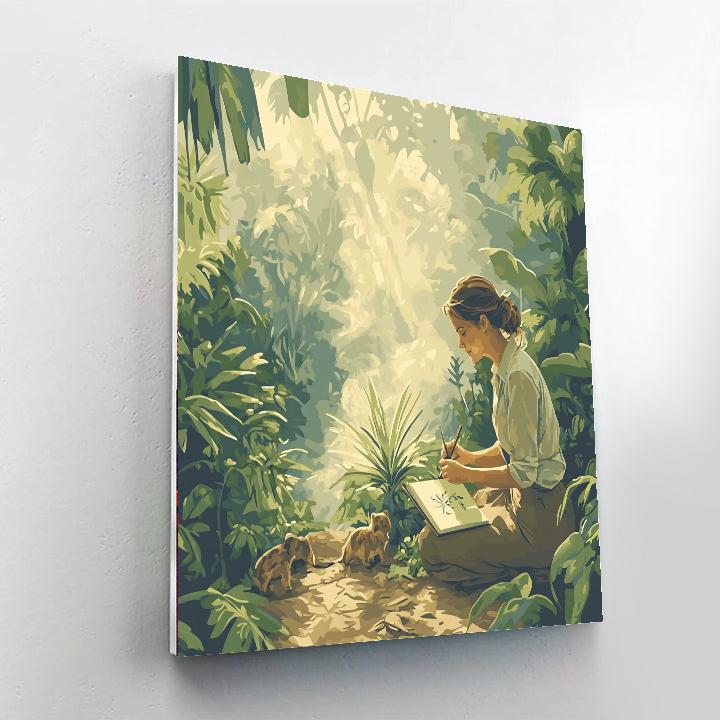 Jane Jungle Sketch paint by color