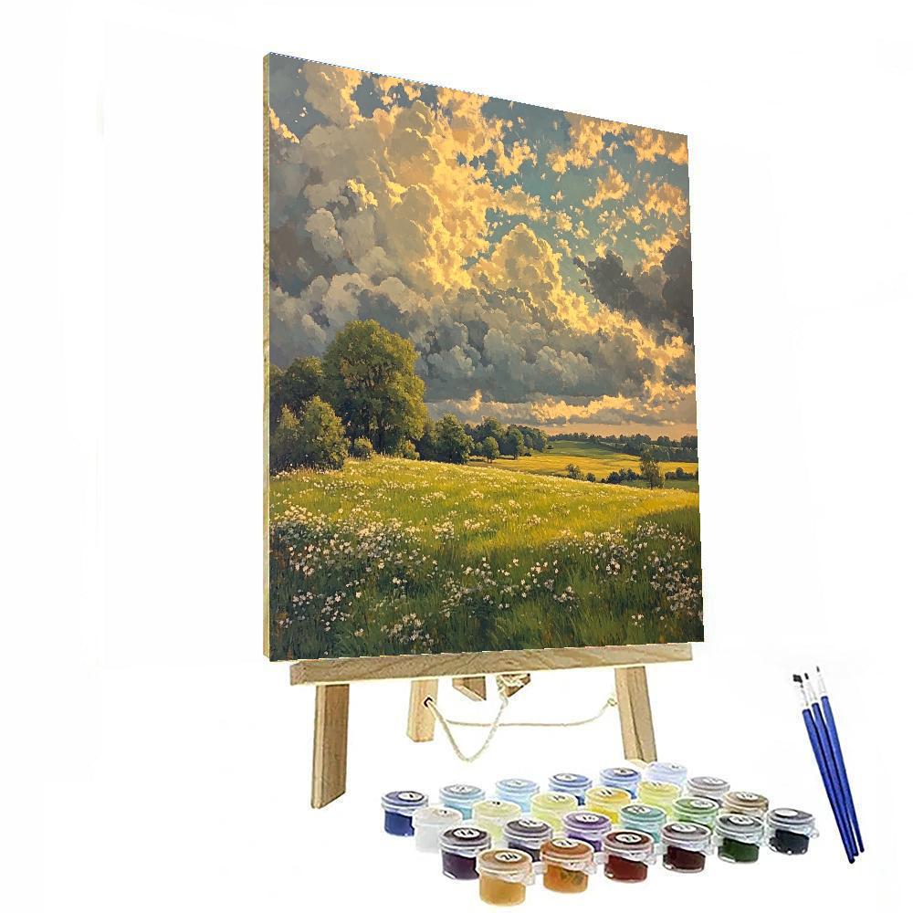 John Constable Inspired Stormy Meadow Painting by numbers kit