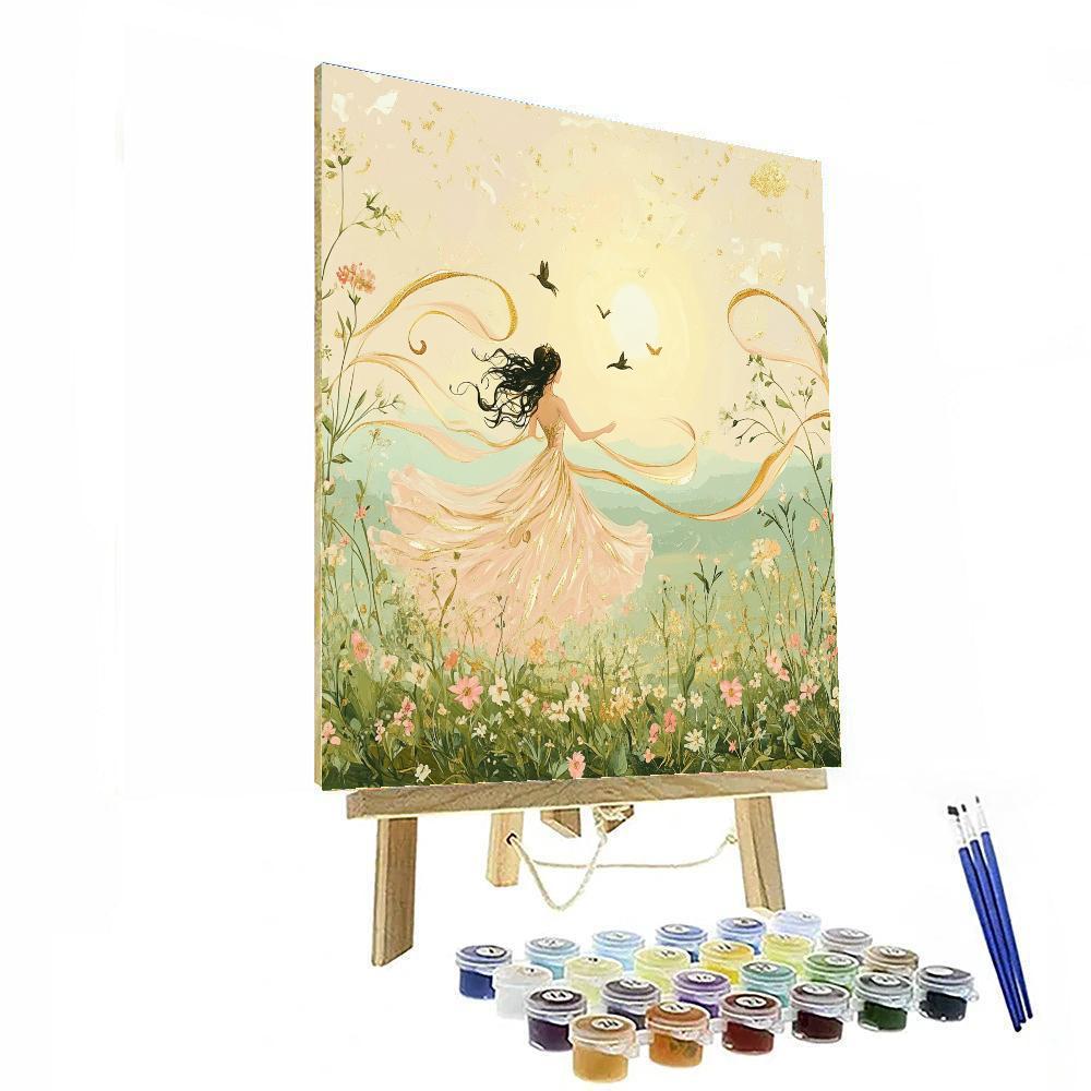Aurora Meadow Waltz Painting by numbers kit