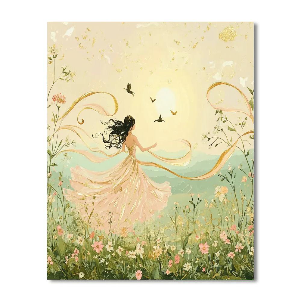 Aurora Meadow Waltz Painting by numbers kit