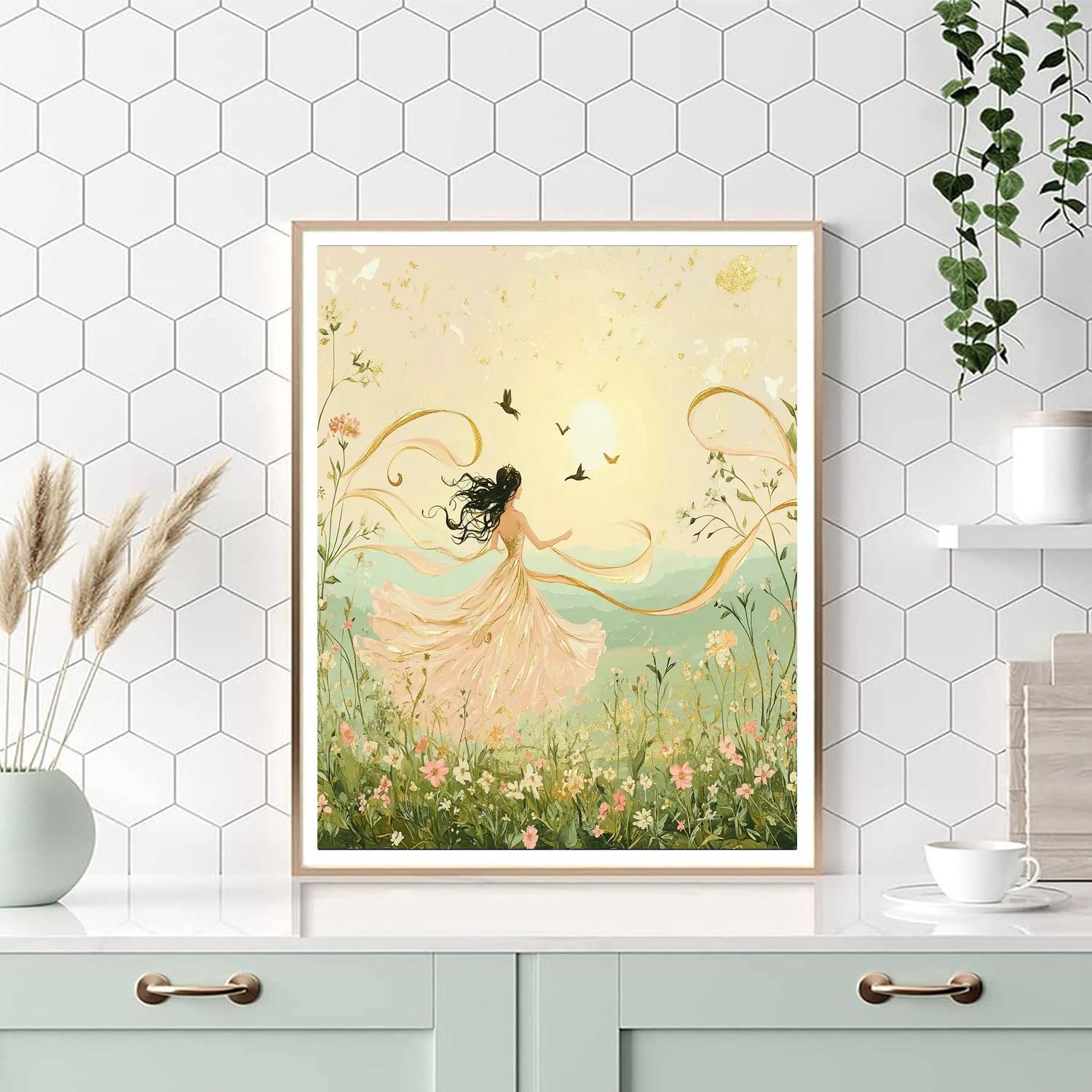 Aurora Meadow Waltz Painting by numbers kit