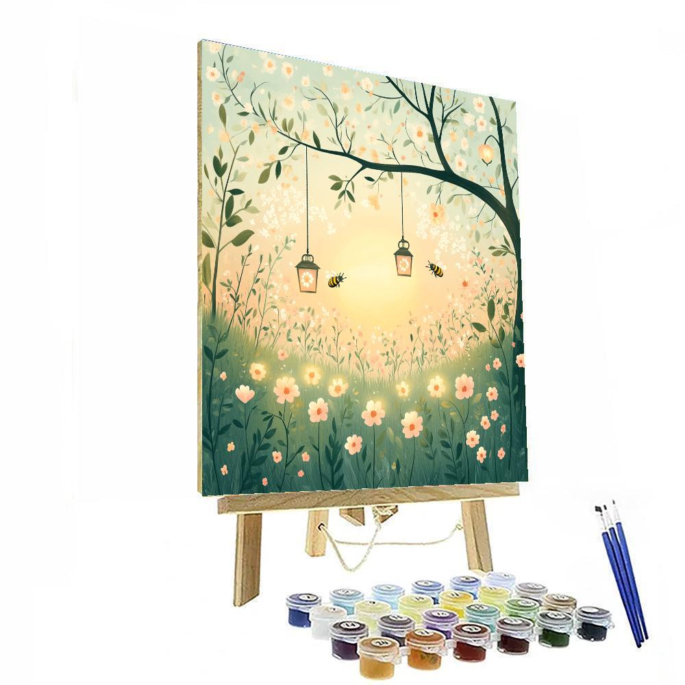 Flora Fairy Garden DIY paint by numbers