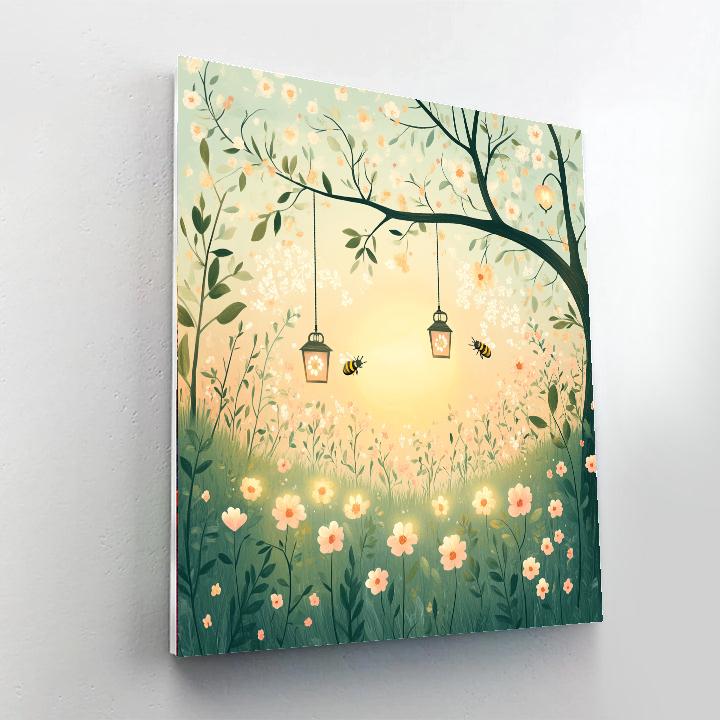 Flora Fairy Garden DIY paint by numbers