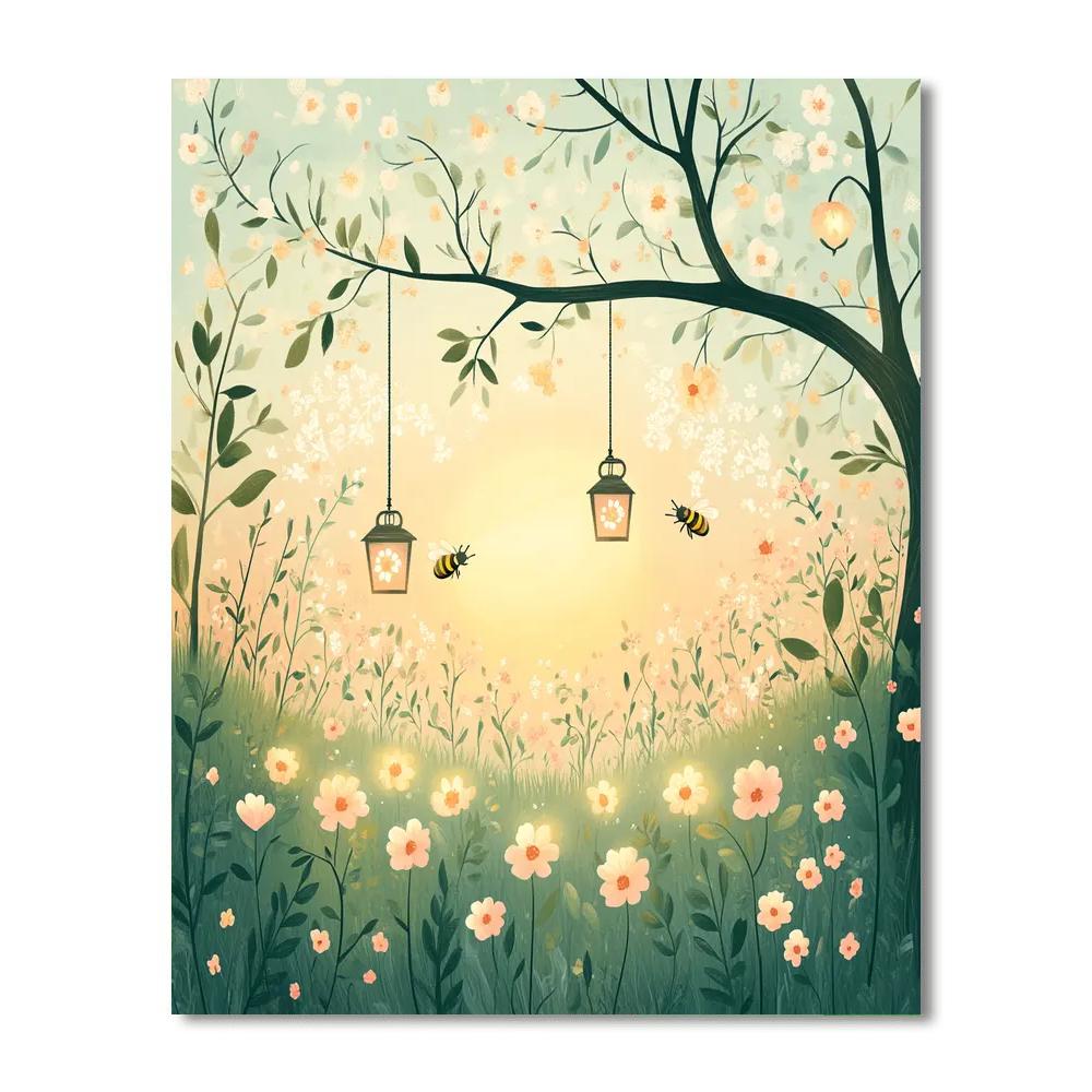 Flora Fairy Garden DIY paint by numbers