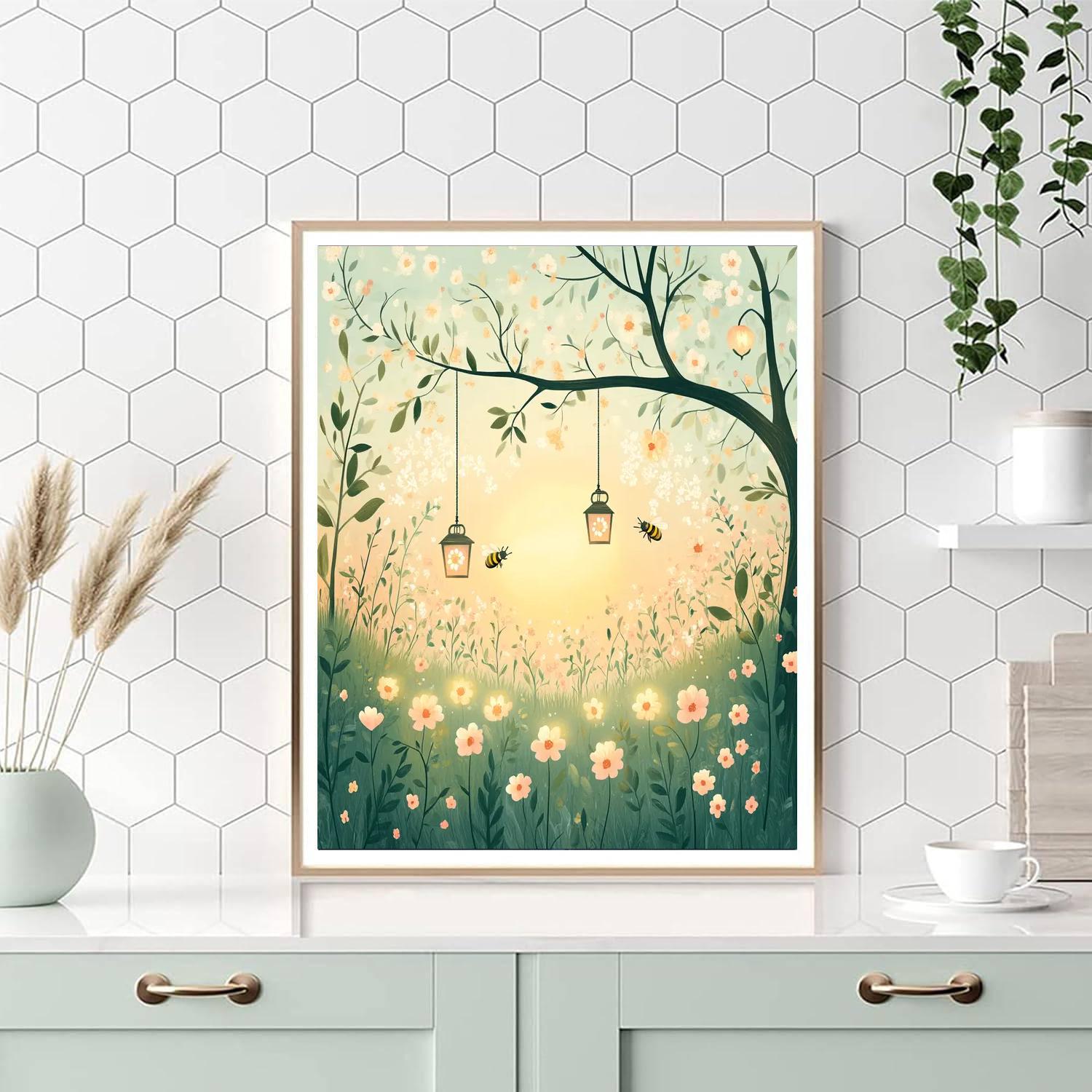 Flora Fairy Garden DIY paint by numbers