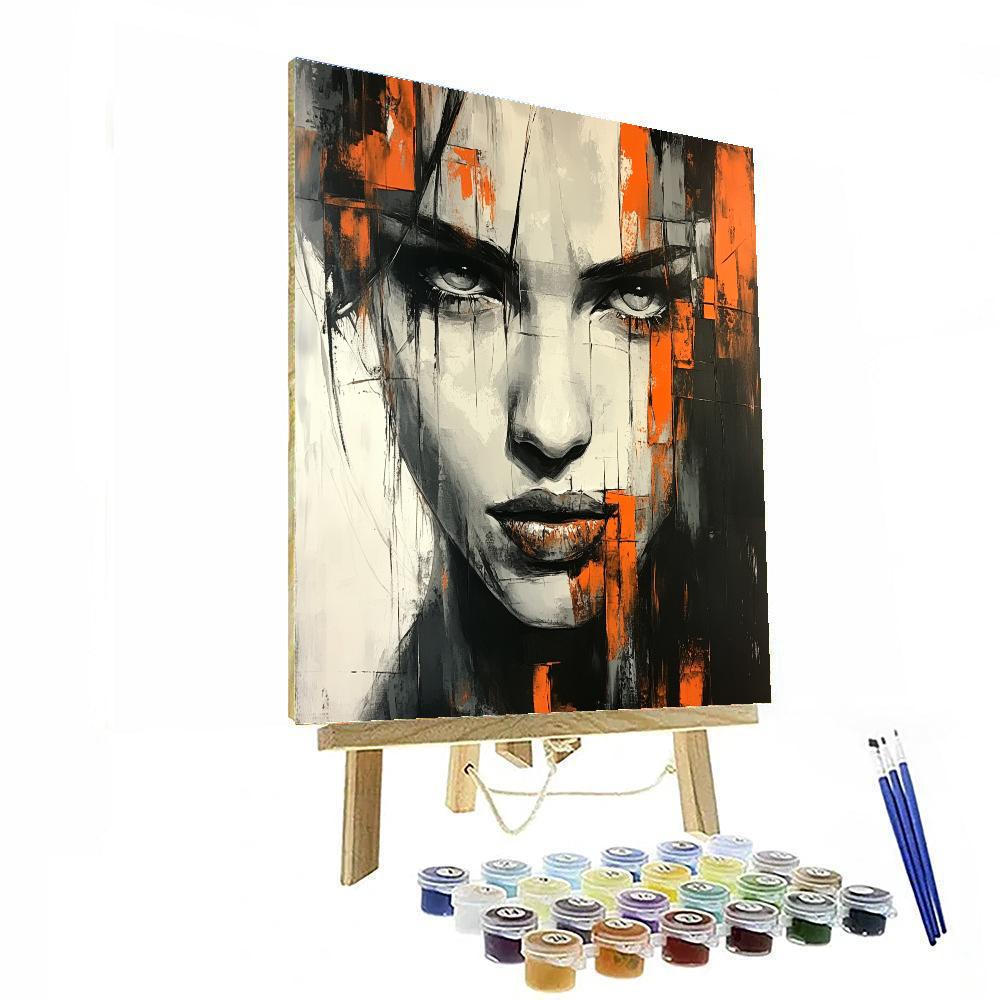 Egon Schiele Inspired Street Portrait Numbered painting kits