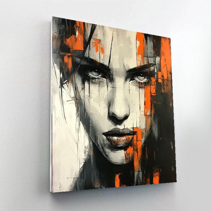 Egon Schiele Inspired Street Portrait Numbered painting kits
