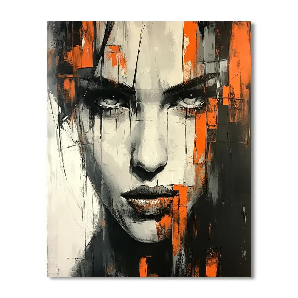 Egon Schiele Inspired Street Portrait Numbered painting kits