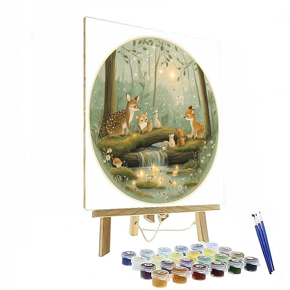 Fauna Forest Lullaby paint by color
