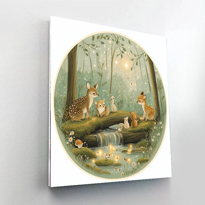 Fauna Forest Lullaby paint by color