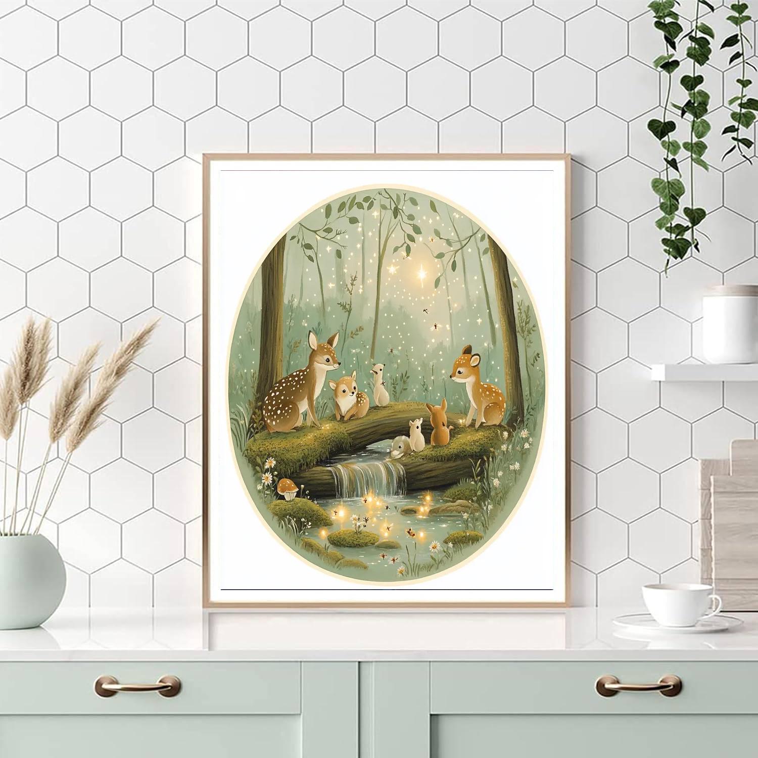 Fauna Forest Lullaby paint by color