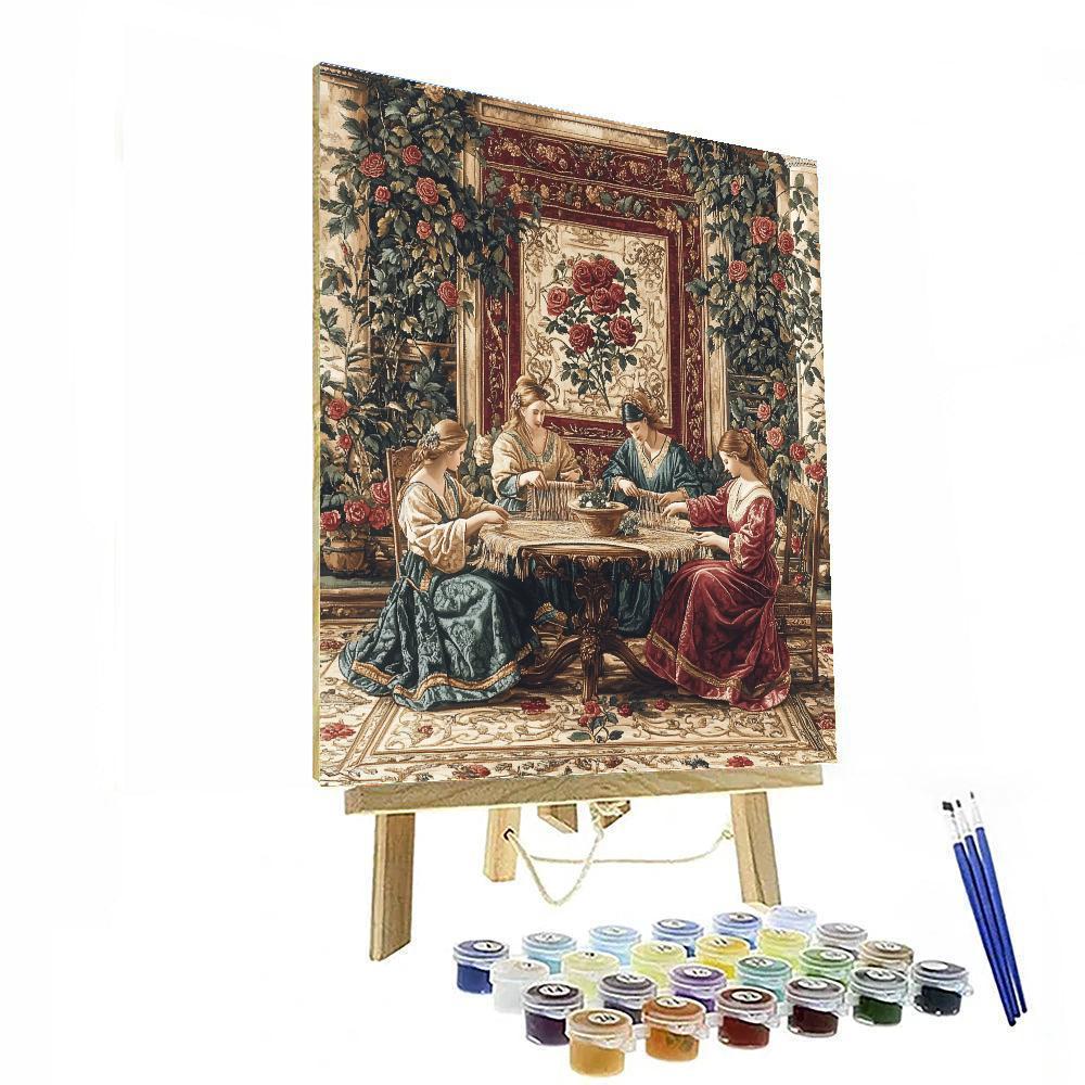 Dante Gabriel Rossetti Inspired Rose Workshop paint by numbers