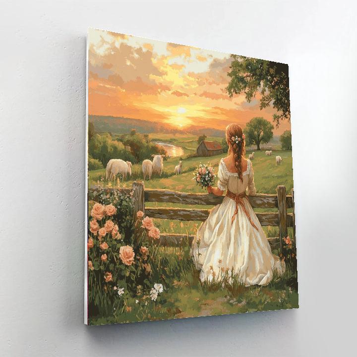 Maid Marian Meadow Smile Paint by numbers art