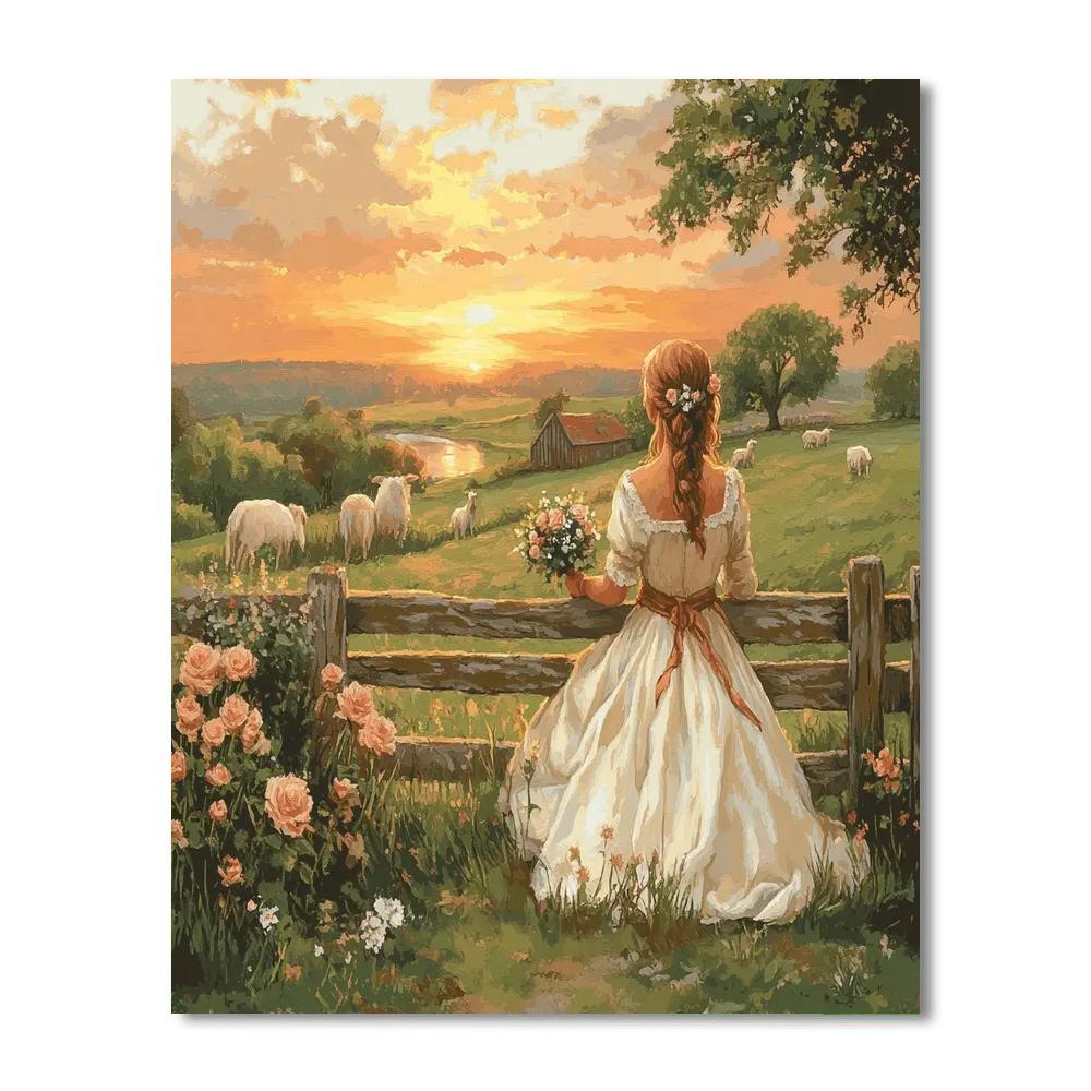 Maid Marian Meadow Smile Paint by numbers art