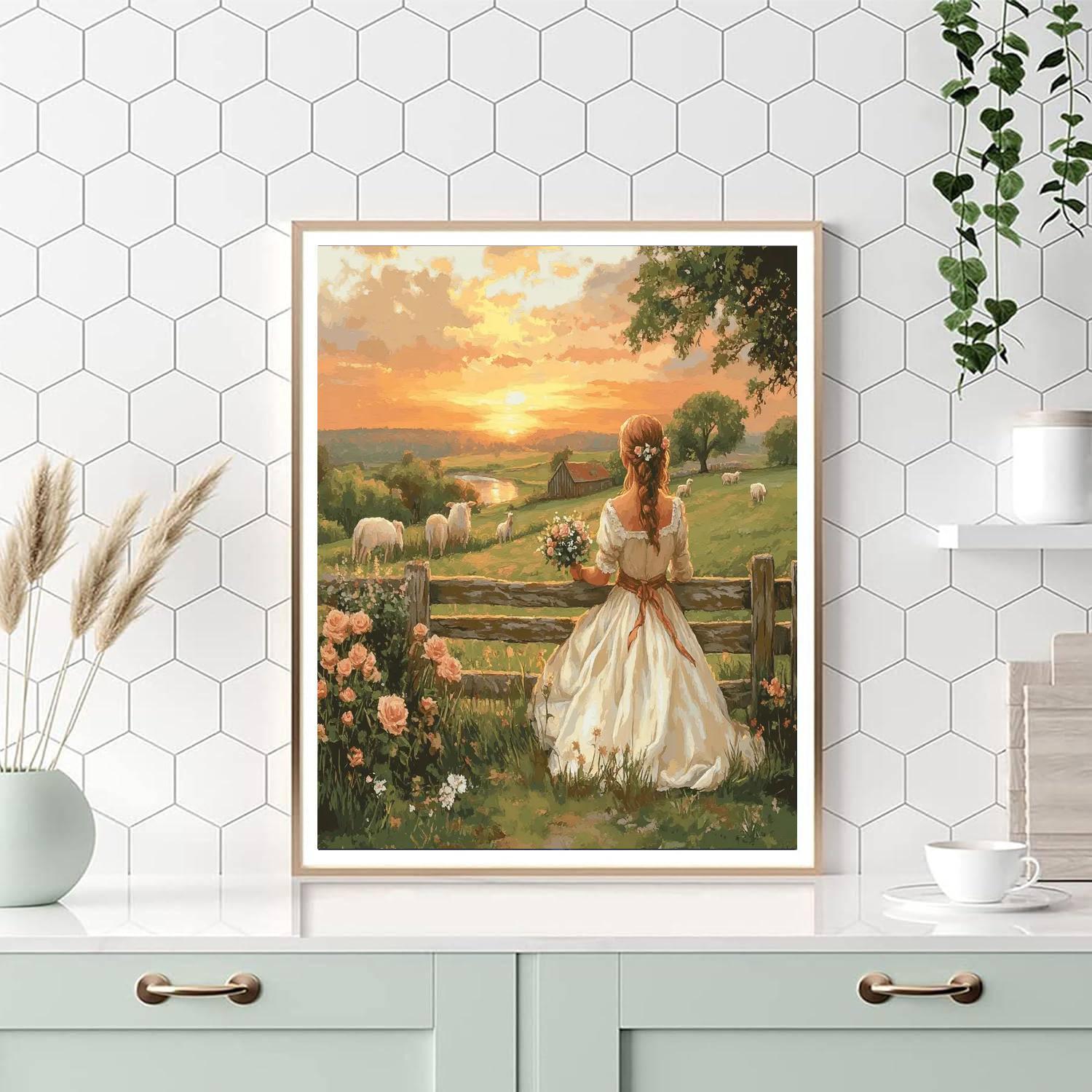 Maid Marian Meadow Smile Paint by numbers art