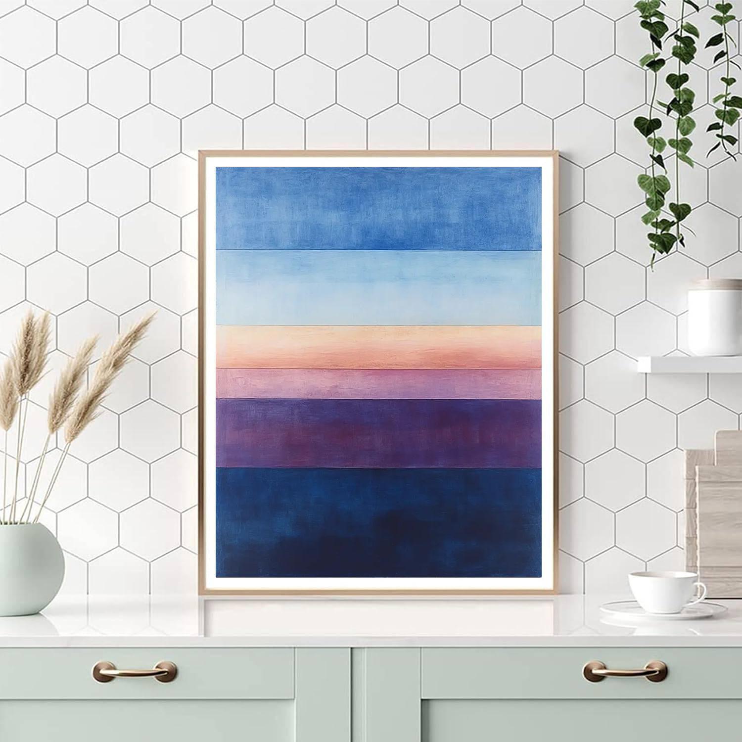 Rothko Inspired Twilight Window Numbered painting kits