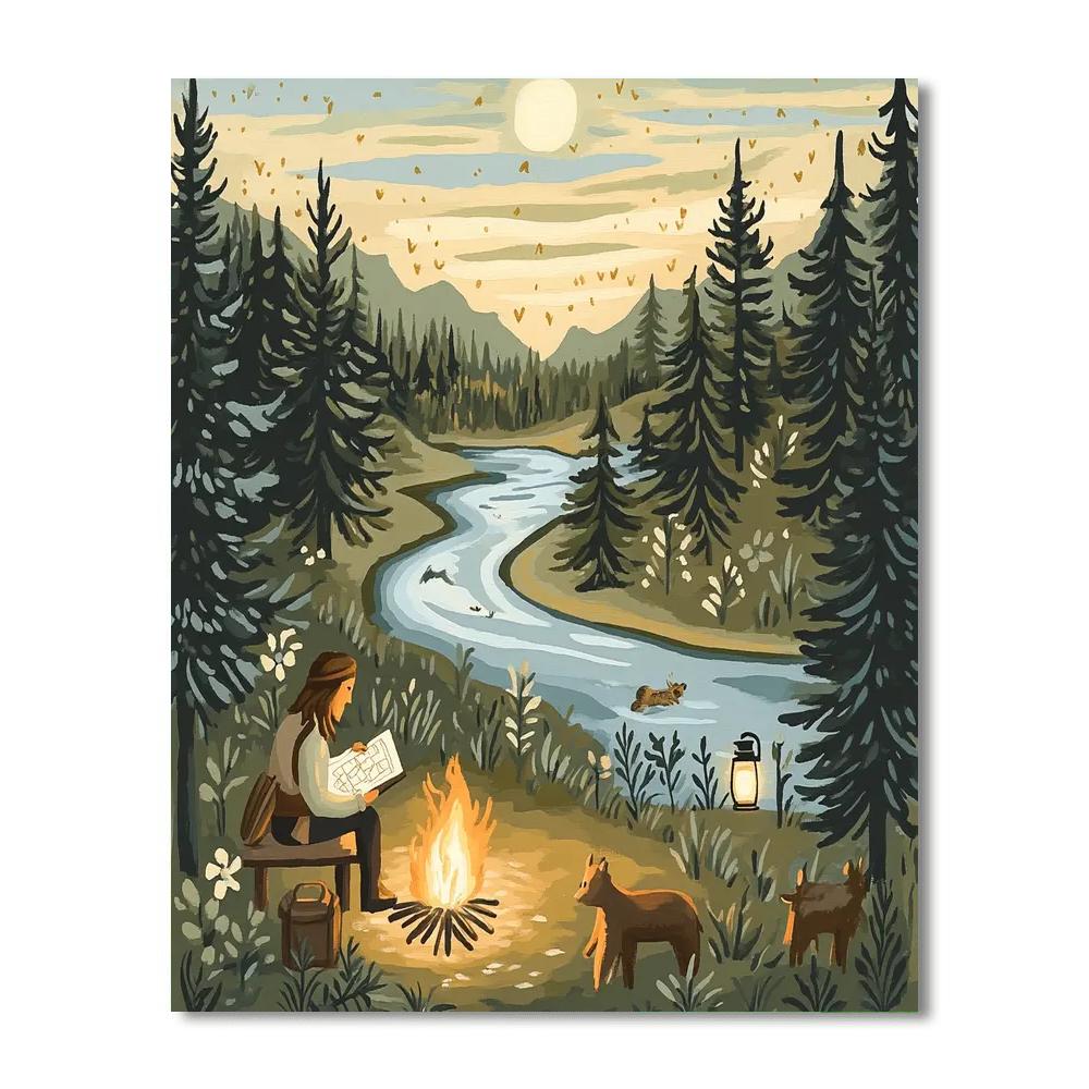 John Smith River Camp Numbered painting kits