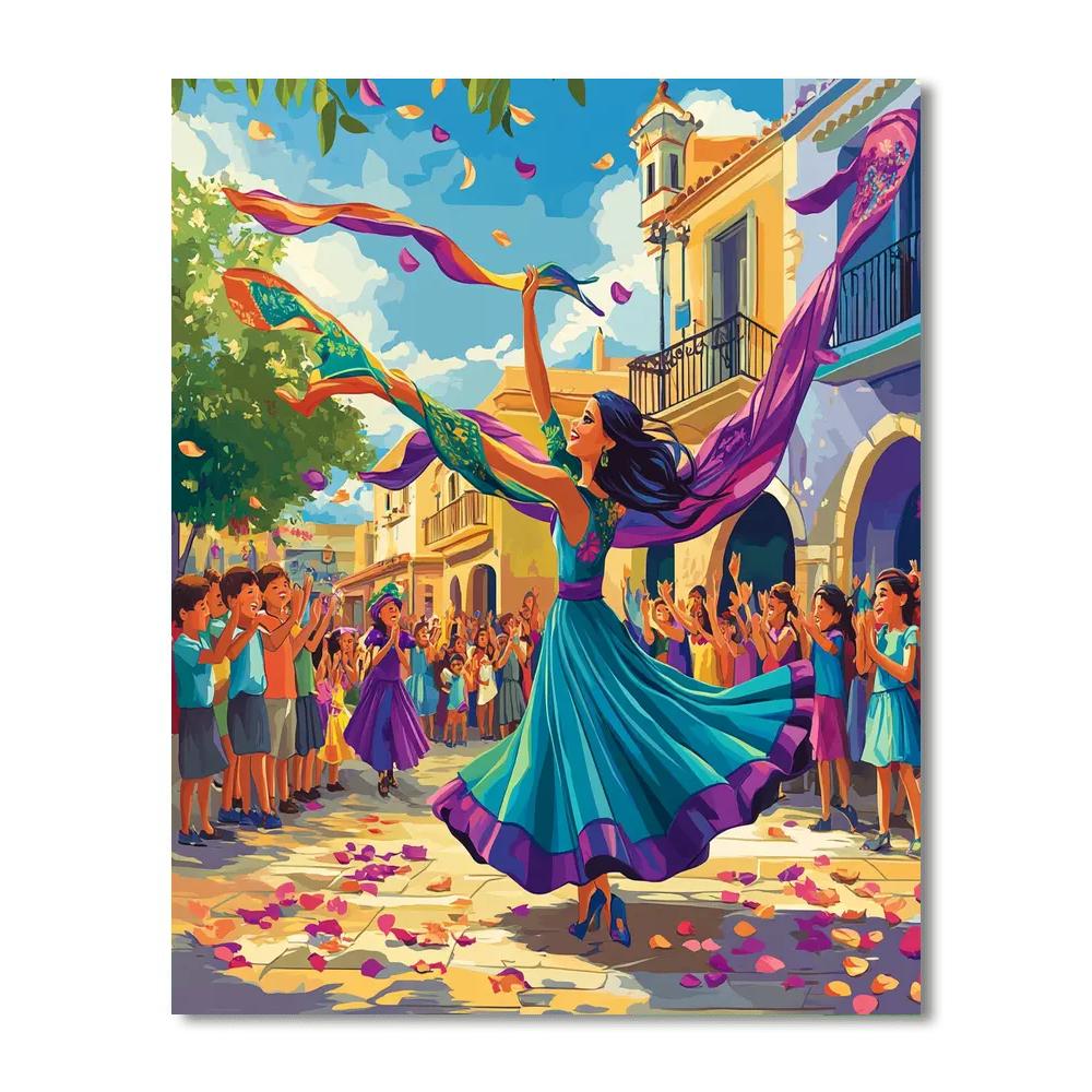 Esmeralda Joyful Dance Painting by numbers kit