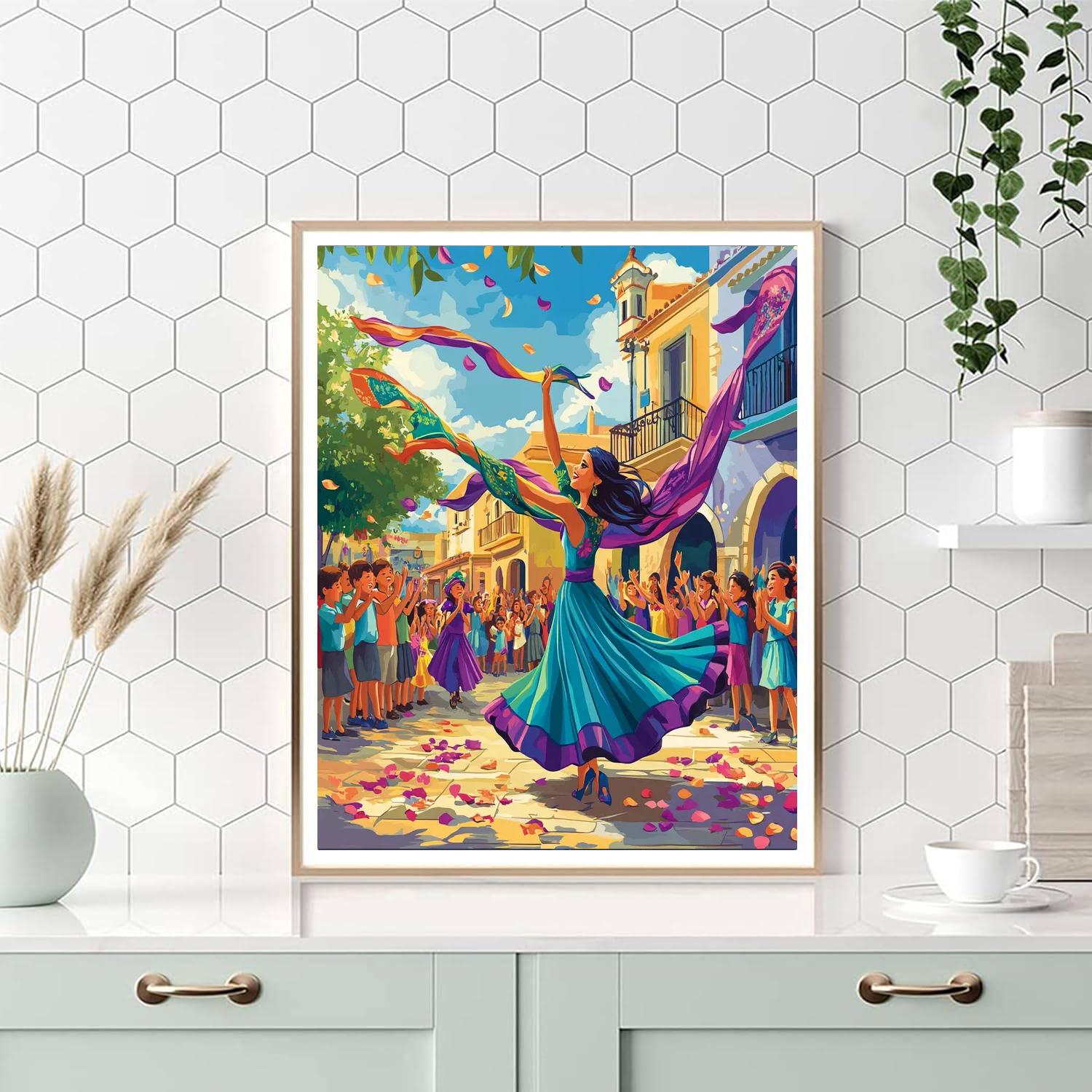 Esmeralda Joyful Dance Painting by numbers kit