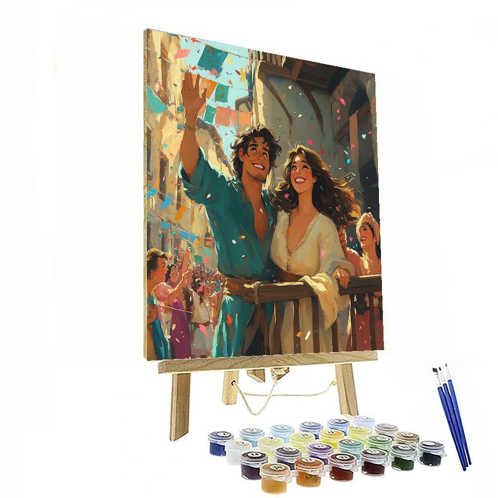 Esmeralda And Phoebus Street Cheer Number painting