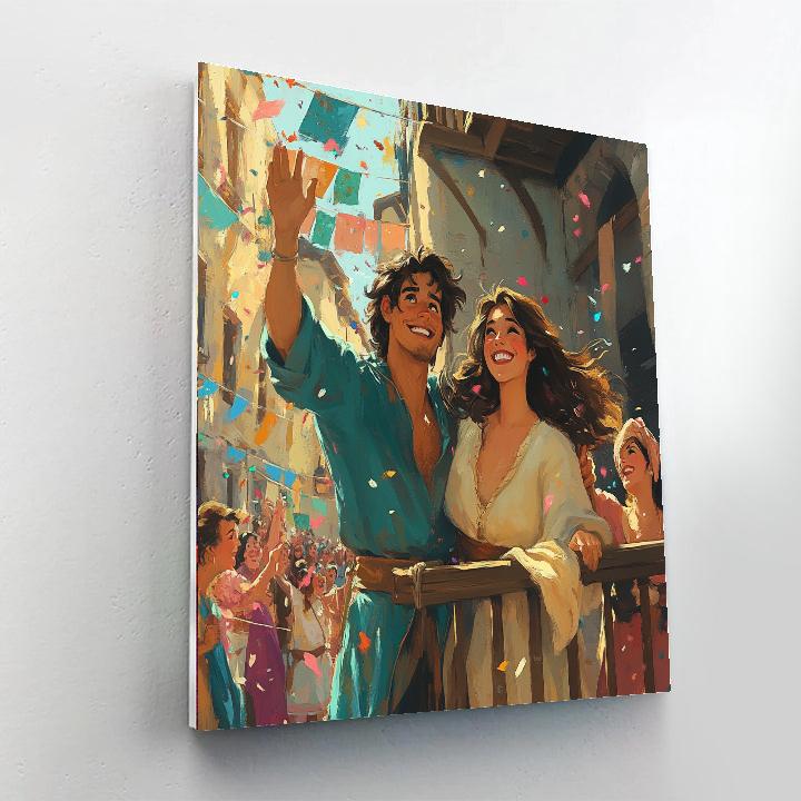 Esmeralda And Phoebus Street Cheer Number painting