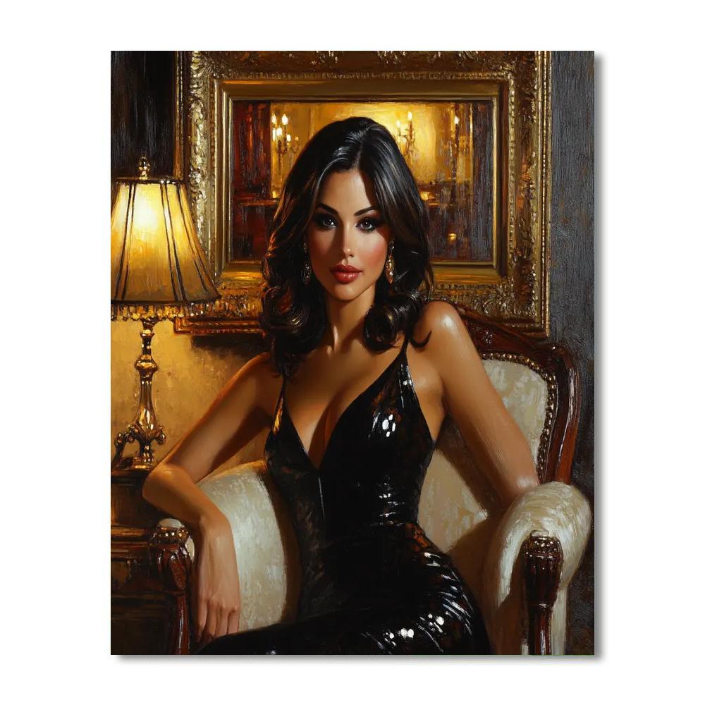 John Singer Sargent Inspired Evening Salon painting number kit