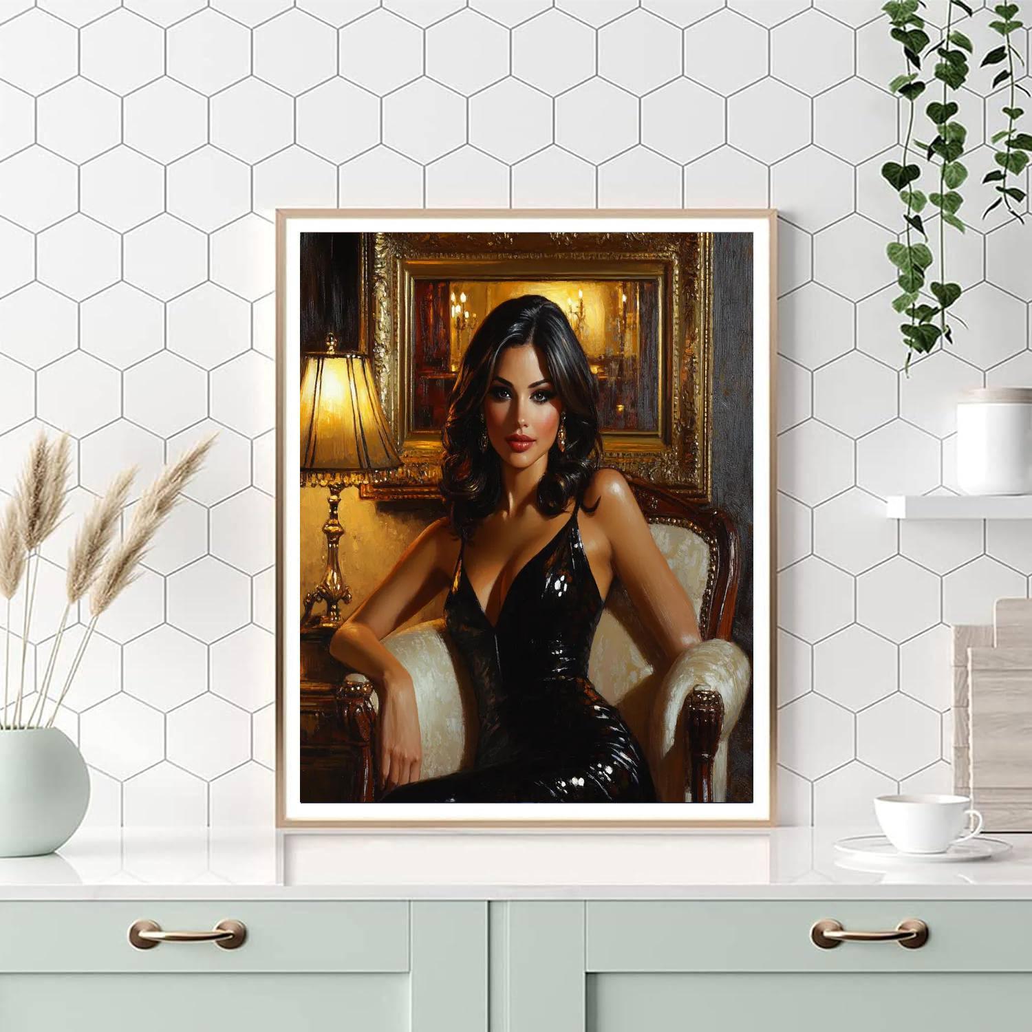 John Singer Sargent Inspired Evening Salon painting number kit