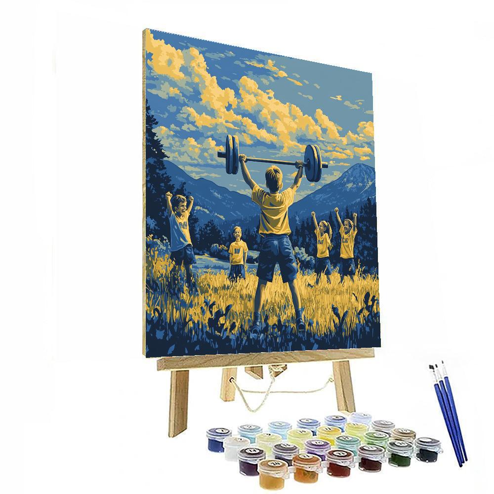 Hercules Young Hero Training paint by color