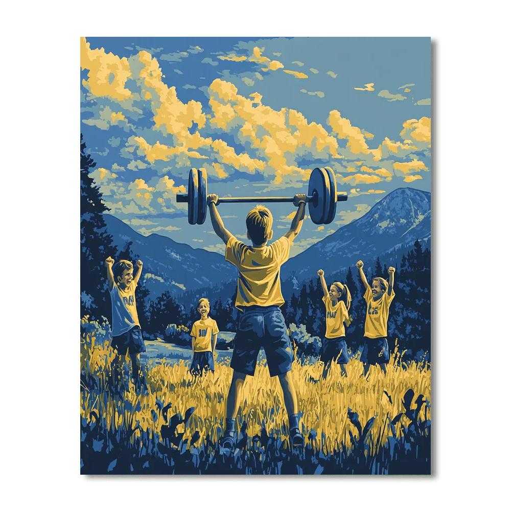 Hercules Young Hero Training paint by color