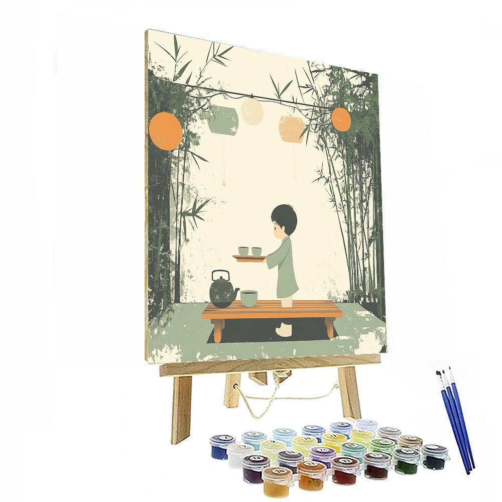 Mulan Tea Practice paint by numbers