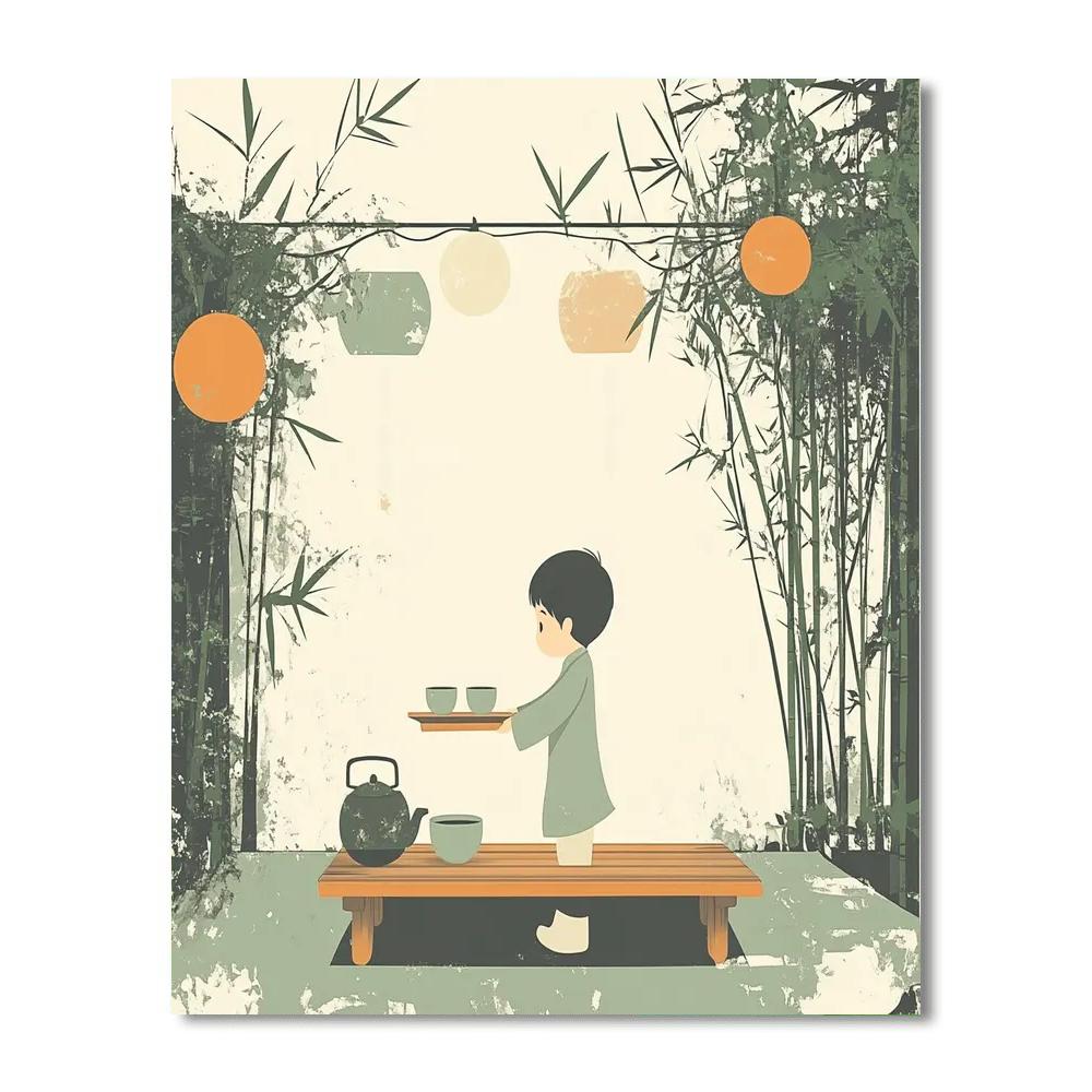Mulan Tea Practice paint by numbers