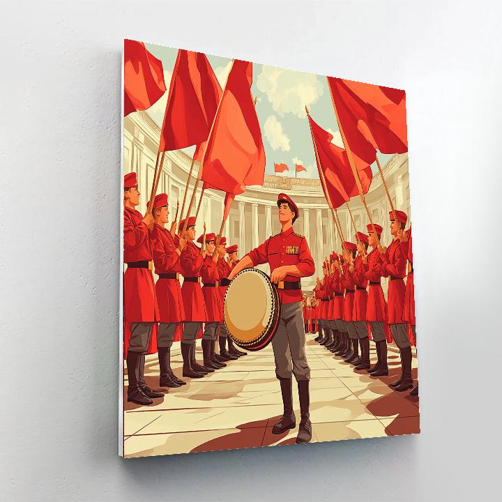 Li Shang Drum Call Number painting